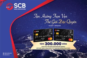 Thẻ tín dụng SCB Mastercard Wolrd - Tận hưởng trọn vẹn thế giới đặc quyền