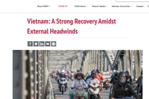 Nhận định nền kinh tế Việt Nam hồi phục mạnh mẽ được đăng trên trang web của Amro