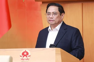 Thủ tướng Phạm Minh Chính phát biểu tại phiên họp Chính phủ thường kỳ, sáng 2-2. Ảnh: VIẾT CHUNG