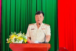 Thượng tá Nguyễn Đình Dương giữ chức Trưởng Công an TP Thủ Đức. Ảnh: CHÍ THẠCH 