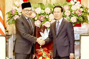 Chiều 21-7, tại Phủ Chủ tịch, Chủ tịch nước Võ Văn Thưởng đã tiếp Thủ tướng Malaysia Anwar Ibrahim, đang thăm chính thức Việt Nam. Ảnh: QUANG PHÚC