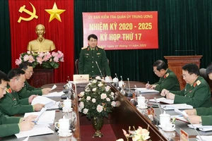 Đại tướng Lương Cường chủ trì Kỳ họp thứ 17. Ảnh: QDND.VN