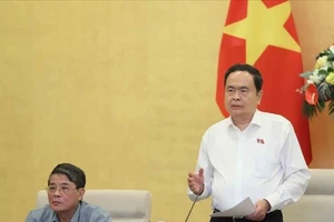 Chủ tịch Quốc hội Trần Thanh Mẫn phát biểu bế mạc phiên họp. Ảnh: TTXVN