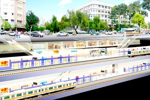 Phối cảnh ga ngầm tuyến metro Bến Thành - depot Long Bình. (ảnh: Ban quản lý Đường sắt đô thị TPHCM)