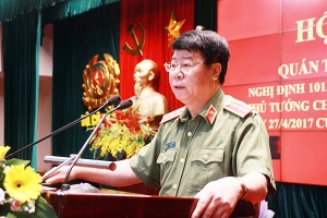 Thứ trưởng Bùi Văn Nam phát biểu khai mạc Hội nghị. Ảnh: bocongan.gov.vn