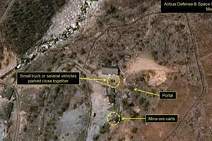 Bãi thử hạt nhân Punggye-ri của Triều Tiên ngày 5-5-2016. Nguồn: Reuters