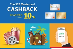 SCB hoàn tiền đến 10% tất cả giao dịch khi thanh toán bằng Thẻ Quốc tế SCB Mastercard Cashback 