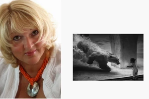 Tác phẩm Relationship (phải) và nhiếp ảnh gia Alla Sokolova