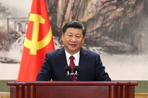 Ông Tập Cận Bình được bầu làm Tổng Bí thư Ban Chấp hành Trung ương Đảng Cộng sản Trung Quốc khóa 19. Ảnh: THX