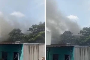 VIDEO: Cháy trường học, hàng trăm học sinh sơ tán