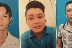 Các đối tượng bị bắt giữ (từ trái qua): Trần Ngọc Nguyên, Lương Phan Nhựt Huy và Nguyễn Hồng Khanh.