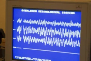 Biên độ giao động động đất xảy ra ngày 9-1 Ảnh: TTXVN