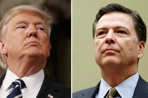 Tổng thống Mỹ Trump (trái), và cựu giám đốc FBI Comey. Ảnh: REUTERS