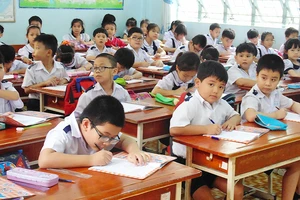 Học sinh Trường Tiểu học An Hội (quận Gò Vấp) trong một giờ lên lớp (ảnh minh họa)