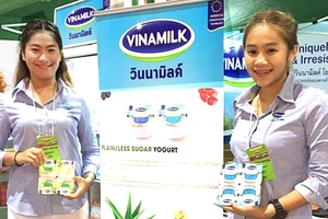 Sản phẩm sữa Vinamilk bày bán tại thị trường Thái Lan