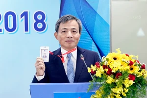 Ông Nguyễn Sinh Khang phát biểu trước đại hội đồng cổ đông PV GAS