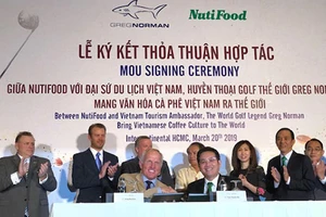 NutiFood bắt tay Greg Norman đưa cà phê Việt xuất khẩu
