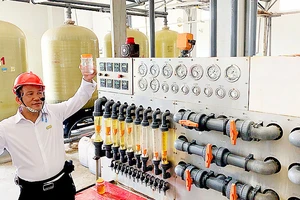 Bên trong nhà máy xử lý nước thải dùng công nghệ RO của Công ty AB Mauri Việt Nam. Ảnh: T.BA
