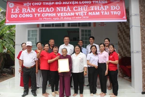Vedan Việt Nam trao tặng 4 căn nhà Chữ thập đỏ cho các hộ nghèo tại tỉnh Đồng Nai