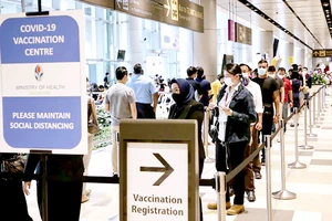 Trung tâm tiêm vaccine Covid-19 đặt tại sân bay quốc tế Changi