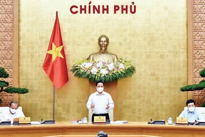 Thủ tướng Phạm Minh Chính phát biểu tại phiên họp thường kỳ của Chính phủ. Ảnh: VIẾT CHUNG