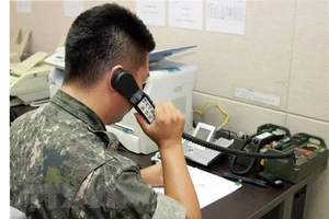Đường dây nóng liên lạc giữa hai miền Triều Tiên. Ảnh: Getty Images