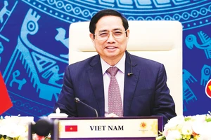 Thủ tướng Phạm Minh Chính tham dự Hội nghị cấp cao ASEAN - Ấn Độ lần thứ 18. Ảnh: TTXVN