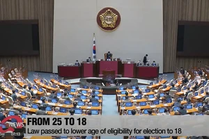 Hàn Quốc hạ độ tuổi ứng cử đại biểu quốc hội