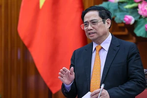 Thủ tướng Phạm Minh Chính phát biểu tại cuộc họp. Ảnh: VGP