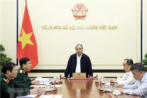 Chủ tịch nước Nguyễn Xuân Phúc phát biểu tại cuộc họp. Ảnh: TTXVN