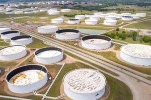Kho dự trữ dầu chiến lược Cushing tại Oklahoma, Mỹ. Ảnh: REUTERS