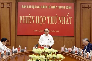 Chủ tịch nước Nguyễn Xuân Phúc phát biểu chỉ đạo. Ảnh: TTXVN