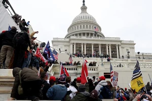 Người biểu tình xâm chiếm tòa nhà Quốc hội Mỹ ngày 6-1-2021. Ảnh tư liệu: Getty Images