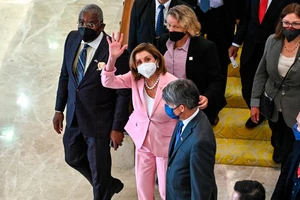 Chủ tịch Hạ viện Mỹ Nancy Pelosi đang có chuyến công du châu Á. Ảnh: AP