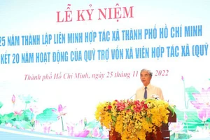 Phó Chủ tịch UBND TPHCM Ngô Minh Châu phát biểu tại buổi lễ. Ảnh: VGP