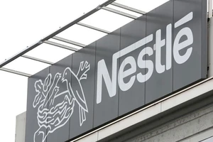 Biểu tượng của Tập đoàn thực phẩm Thụy Sĩ Nestle SA. Ảnh: REUTERS