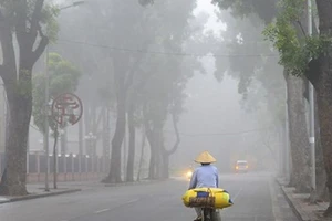 Bắc bộ và Thủ đô Hà Nội có sương mù vào sáng sớm
