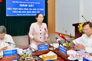 Chủ tịch HĐND TPHCM Nguyễn Thị Lệ phát biểu tại buổi làm việc. Ảnh: CAO THĂNG