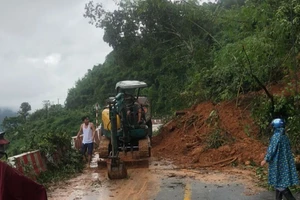 Hàng loạt điểm sạt lở trên Quốc lộ 55 đoạn qua tỉnh Bình Thuận