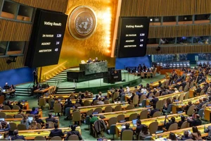Phiên bỏ phiếu kêu gọi Israel và Hamas ngừng bắn của Đại hội đồng Liên hợp quốc