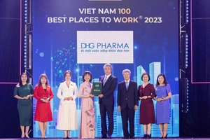 Dược Hậu Giang tăng thứ bậc tại Giải thưởng Top 100 nơi làm việc tốt nhất Việt Nam 2023