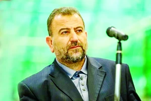 Phó thủ lĩnh của lực lượng vũ trang Hamas Saleh al-Arouri. Ảnh: BBC