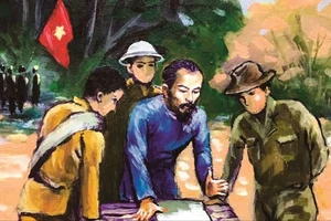 Hình vẽ minh họa trong cuốn Từ Việt Bắc về Hà Nội