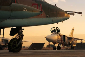 Máy bay Nga tại căn cứ Hmeimim ở Syria. Ảnh: Sputnik