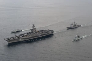 Tàu Hải quân của Malaysia tuần tra trên biển. (Nguồn: Wikipedia)