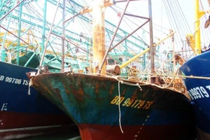 Bình Định: Thêm một tàu vỏ thép bị hư hỏng