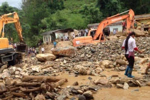 Mưa lũ mấy ngày qua ở Mù Cang Chải, tỉnh Yên Bái gây thiệt hại nặng nề 
