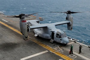 Một chiếc MV-22 Osprey của quân đội Mỹ. Ảnh: Getty.