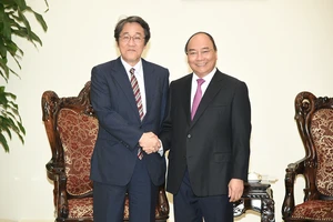 Thủ tướng Nguyễn Xuân Phúc tiếp Đại sứ Nhật Bản Kuinio Umeda. Ảnh: VGP