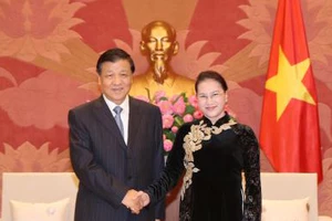 Chủ tịch Quốc hội Nguyễn Thị Kim Ngân tiếp đồng chí Lưu Vân Sơn, Ủy viên Ban Thường vụ Bộ Chính trị, Bí thư Ban Bí thư Trung ương Đảng Cộng sản Trung Quốc